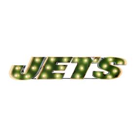 Imperial International 720801369556 Ny Jets Lighted Recycled Metal Sign