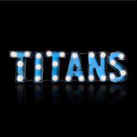 Imperial International 720801373898 Tennesse Titans Lighted Recycled Metal Sign