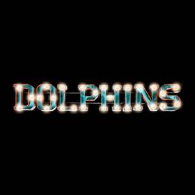 Imperial International 720801561080 Miami Dolphins Lighted Recycled Metal Sign
