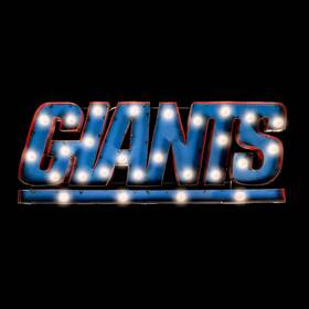 Imperial International 720801561134 New York Giants Lighted Recycled Metal Sign