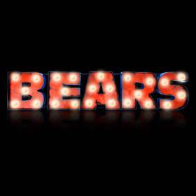 Imperial International 720801561196 Chicago Bears Lighted Recycled Metal Sign