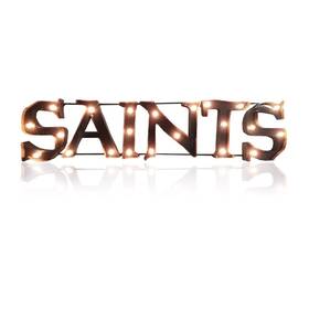 Imperial International 720801561318 New Orleans Saints Lighted Recycled Metal Sign