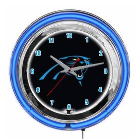Imperial International 720801956534 Carolina Panthers 14 Inch Neon Clock