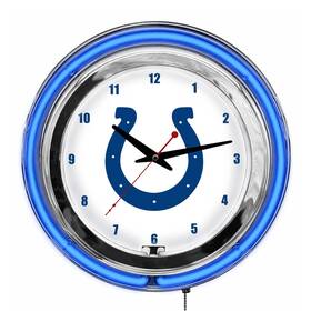 Imperial International 720801956589 Indianapolis Colts 14 Inch Neon Clock