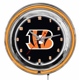 Imperial International 720801956596 Cincinnati Bengals 14 Inch Neon Clock