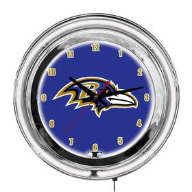 Imperial International 720801956619 Baltimore Ravens 14 Inch Neon Clock