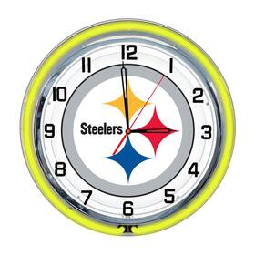 Imperial International 720801958248 Pittsburgh Steelers 18 Inch Neon Clock