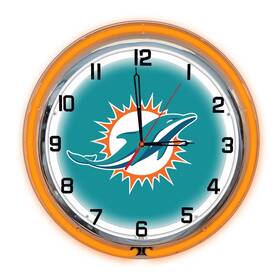 Imperial International 720801958286 Miami Dolphins 18 Inch Neon Clock