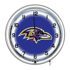 Imperial International 720801958422 Baltimore Ravens 18 Inch Neon Clock