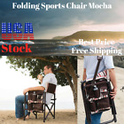 J8qmwfznuy Picnic Time Outdoor Folding Sports Chair Mocha Sturdy Aluminum Frame