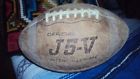 Jv-5 Spalding Vintage Leather Football Official Intercollegiate Ball