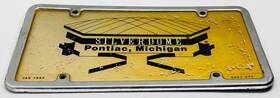 Sb82-055 K & S Enterprises Vintage 1982 Silverdome K&s Personalized License Plate Pontiac Michigan Nfl Jan