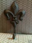 Keyholder Holder Home Accent Cast Wall Rustic Key Iron Fleur De Hook Piece Hanger French Decor Saints Lis