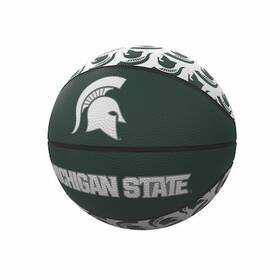 Logo Brands 172-91mr-1 Mi State Repeating Mini-size Rubber Basketball