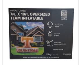 Logo Brands 197381618884 Tennessee Volunteers 7x10 Oversized Team Football Inflatable Light Up