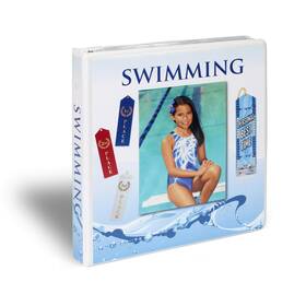 Mercurydean Swimbind01 Swimming Ribbon Organizer Holder Binder Display Storage Large Clear