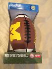 Michigan Football Rawlings Wolverines Collegiate Pee Wee New 715099423165