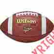 Mp-f1001b Wilson Ncaa 1001 Pro Pattern Leather Football 026388063277
