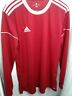 N-a Adidas Squad Jsy Long Sleeve Red Size Large Brand New