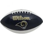 N-a Wilson Blue Louis Rams Autograph Official Size Football 0026388222261