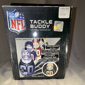 Nfl 228551302 Tackle Buddy 40 Inch Inflatable Punching Bag Sand Weighted 2-sided Lf