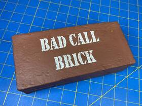 Nfl 795902714000 Foam Bad Call Brick Htf No Team Association Any Sport Very Clean Ncaa Mlb