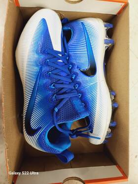 Nike 922898-141 Vapor Untouchable Pro Cf Football Cleats Blue White Men S 8.5