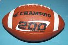 Official Champro " Black Inflated 12 Football Long 200 Rubber Brown