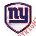 Rfnf20 Shield Reflector York Nfl Giants 2.5 3.5 Logo