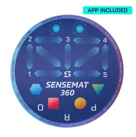 Senseball 810103875470 Sensemat 360 - Pro-level Cognitive And Footwork Soccer Training Mat