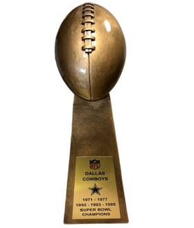 Ftb101 Speedy Awards Dallas Cowboys 5 Time Super Bowl Champs 15 Inch Gold Lombardi Style Football Trophy