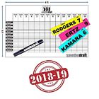 Stddbplk18 Fantasy Football Draft Board And Player Label Kit Model
