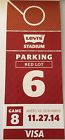 Seahawks11 Tailgate 49ers Open Parking Sf Stadium Levi Vs. 27 Pass Fire