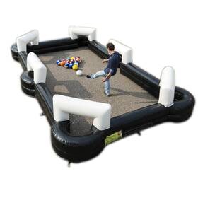 Techtognda 020255 Inflatable Billiards Football Court With 16pcs Soccer Air Pump Live-action Game