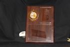 Trophy 12 Picture Two Inserts 9 Award Football Wood Solid Plaque