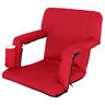 Ts-h01-1366-1 Segawe Red Reclining Bleacher Seat Portable Stadium Chair 680306992775