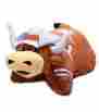 Tx420pp Fabrique Innovations Ncaa Texas Longhorns Mascot Bevo Pillow Pet 18 Pets Plush New 746507124671