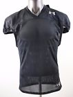 Under Armour New Heatgear Loose Coupe Youths Football Black Jersey Size Yxl 888376488581