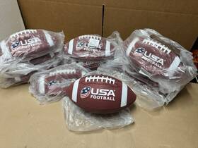 1521410 Usa Flag Football 10 Pack Lot Official Footballs Kids Peewee