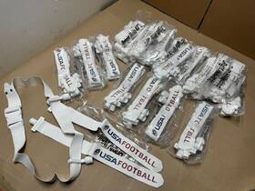 1521602 Usa Flag Football 20x Pack Set Official Adjustable Belts And Plug Flags Adult