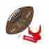 Wilson Nfl Mvp Junior Football With Pump And Tee Brown Sale 0885516945553