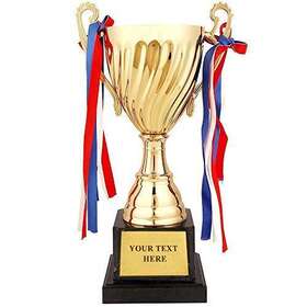 Wrzbest 098841816997 Trophy Cup - Large Gold Award For Sports Tournaments Competiti