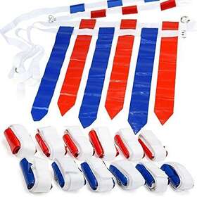 Wyzworks 670284912018 12 Player Adjustable Flag Football Set - 3 Flags Per Belt 36 Total For