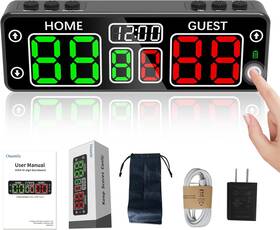 Yizhi Sports 313106089047 Touch Screen Magnetic Digital Scoreboard Portable Cornhole Score Keeper