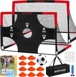 Kids Soccer Goals For Backyard Set Of 2, 6X4 Ft Portable Toddler .... Fixed Price $99.45.