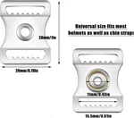 15 Pcs Sports Helmets Buckle Stainless Steel Snap Chin Strap Football .... Fixed Price $16.63.