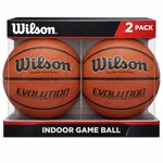 Wilson Evolution Basketball Pack Of 2 Indoor Game Size 7. Fixed Price $60.00.