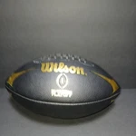 Wilson College Football Playoff Silver Series Junior Size Black Gold (GSHF3). Fixed Price $28.99.