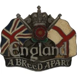 England Crown Flag British Uk Ex Pat Pride Vtg Belt Buckle Union Jack St George. Fixed Price $40.00.