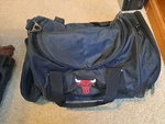 Vintage Chicago Bulls Large Black Duffle Bag By Smi Never Used. Fixed Price $44.95.